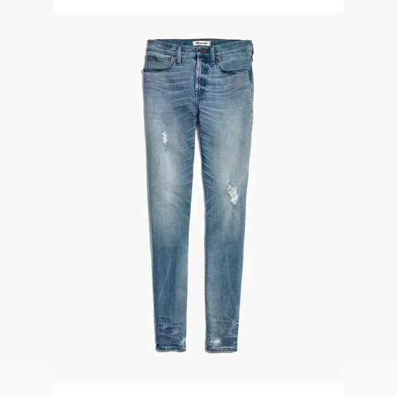 Madewell 9" High-Rise Skinny Jeans:
Destructed-Hem Edition - Picture 6 of 8